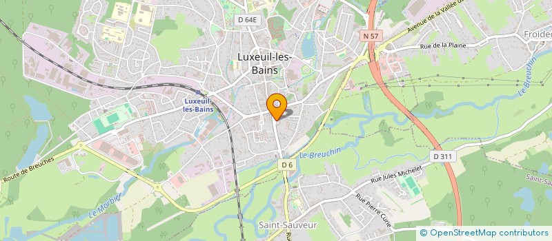 localisation de l'entreprise COPROPRIETE 14 ALLEE MAROSELLI  LUXEUIL-LES-BAINS