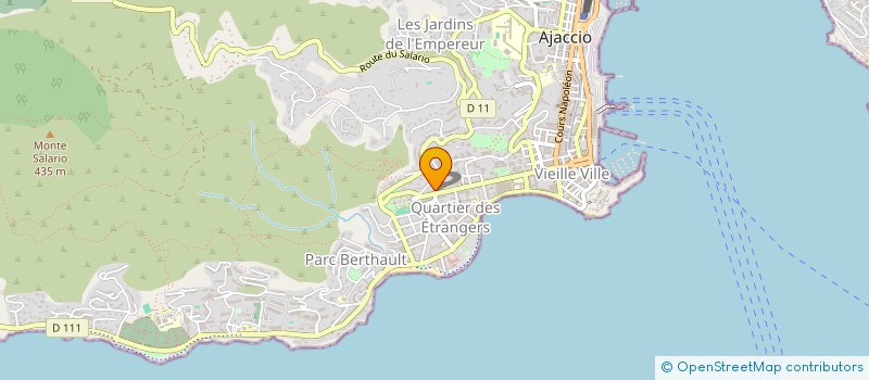 localisation de l'entreprise COPROPRIETE 14 COURS GENERAL LECLERC à AJACCIO