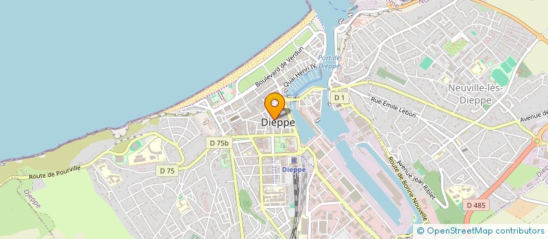 localisation de l'entreprise COPROPRIETE 14 RUE PECQUET  DIEPPE