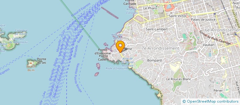 localisation de l'entreprise COPROPRIETE 140 CORNICHE KENNEDY  MARSEILLE