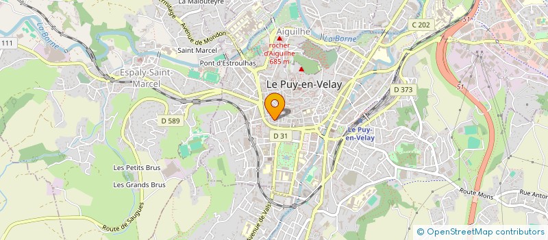 localisation de l'entreprise COPROPRIETE 15-17 R ST JACQUES  LE PUY-EN-VELAY