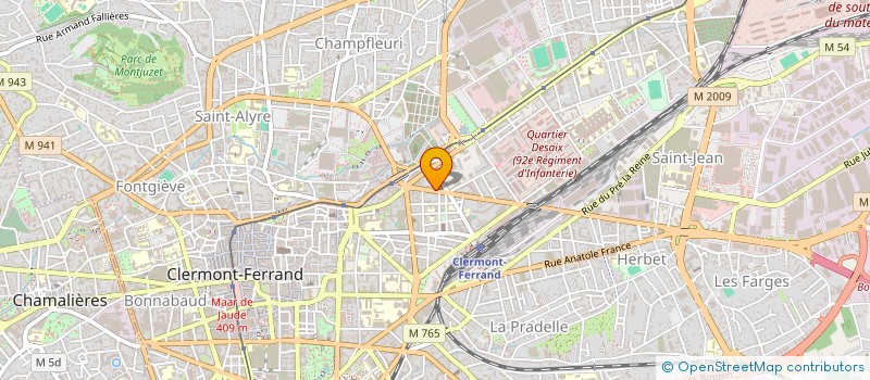 localisation de l'entreprise COPROPRIETE 15 AV EDOUARD MICHELIN  CLERMONT-FERRAND