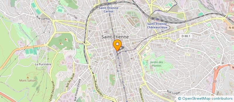 localisation de l'entreprise COPROPRIETE 15 R GENERAL FOY  SAINT-ETIENNE