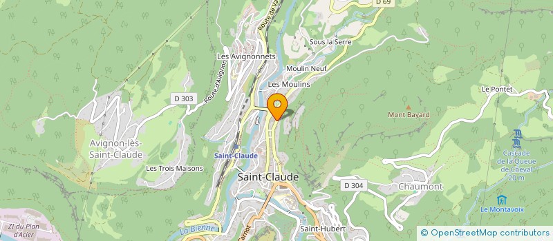 localisation de l'entreprise COPROPRIETE 15 R VOLTAIRE  SAINT-CLAUDE