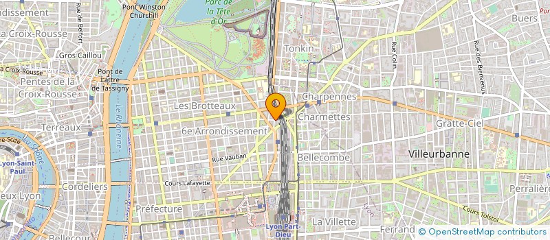 localisation de l'entreprise COPROPRIETE 15 RUE CURIE  LYON