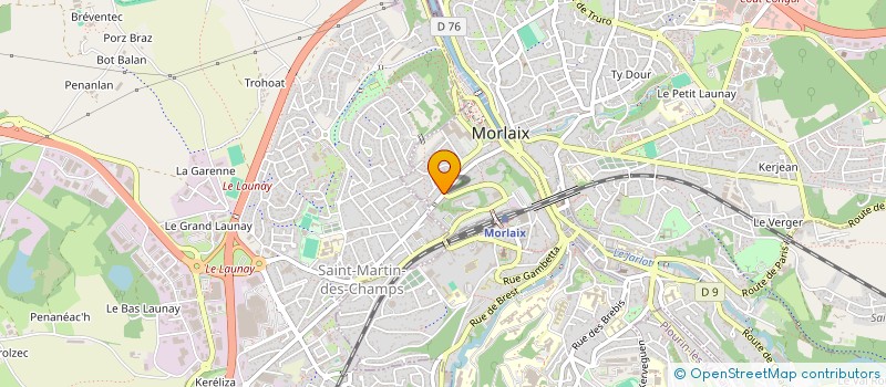 localisation de l'entreprise COPROPRIETE 15 VOIE D'ACCES AU PORT à MORLAIX