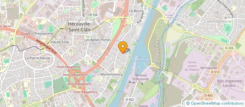 localisation de l'entreprise COPROPRIETE 153 RUE DE BEAULUE  HEROUVILLE-SAINT-CLAIR