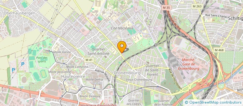 localisation de l'entreprise COPROPRIETE 154 RTE MITTELHAUSBERGEN à STRASBOURG