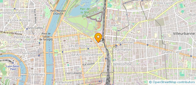 localisation de l'entreprise COPROPRIETE 16 BD A.FRANCE PARC JORDAN  LYON