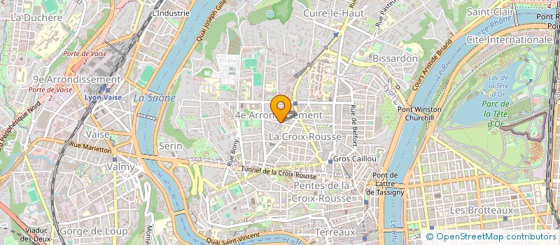 localisation de l'entreprise COPROPRIETE 16 RUE BARODET  LYON