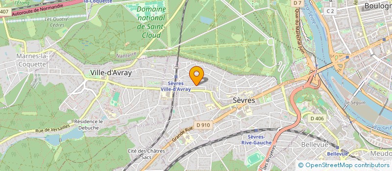 localisation de l'entreprise COPROPRIETE 16 RUE DE LA CERISAIE à SEVRES