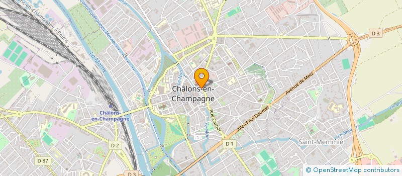 localisation de l'entreprise COPROPRIETE 16 RUE DE VAUX  CHALONS-EN-CHAMPAGNE