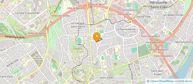 localisation de l'entreprise COPROPRIETE 16 RUE PRENTOUT  CAEN