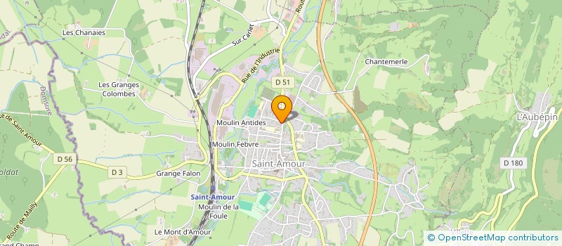 localisation de l'entreprise COPROPRIETE 17 AV LUCIEN FEBVRE  SAINT-AMOUR