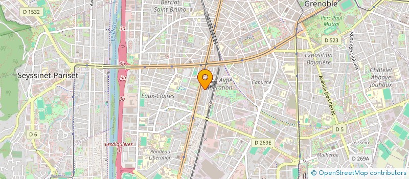 localisation de l'entreprise COPROPRIETE 17 AV ROCHAMBEAU  GRENOBLE