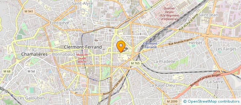 localisation de l'entreprise COPROPRIETE 17 RUE CARNOT  CLERMONT-FERRAND