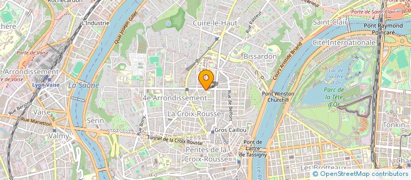 localisation de l'entreprise COPROPRIETE 17 RUE HENON  LYON