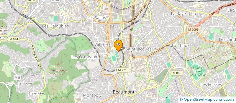 localisation de l'entreprise COPROPRIETE 17 RUE PONCILLON  CLERMONT-FERRAND