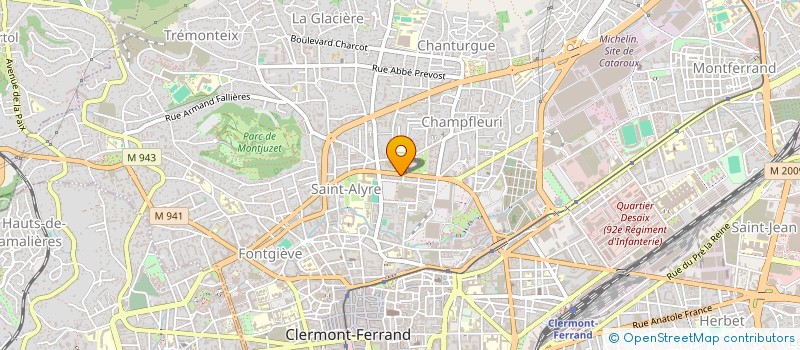 localisation de l'entreprise COPROPRIETE 18 BD J B DUMAS  CLERMONT-FERRAND