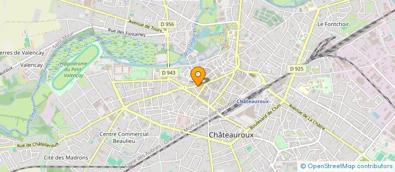 localisation de l'entreprise COPROPRIETE 19-21 RUE JEAN JACQUES ROUSSEAU à CHATEAUROUX