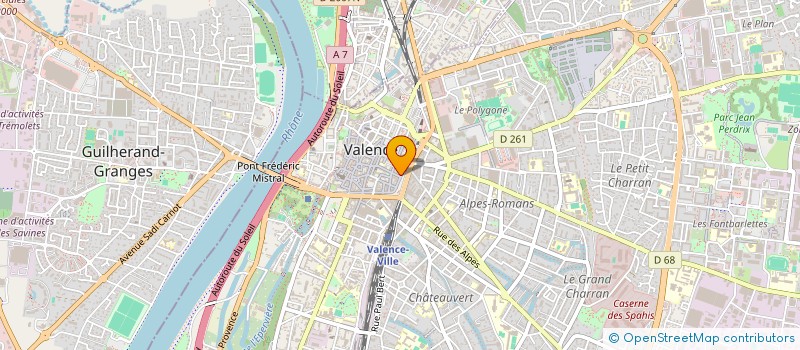 localisation de l'entreprise COPROPRIETE 19 BD MAURICE CLERC  VALENCE