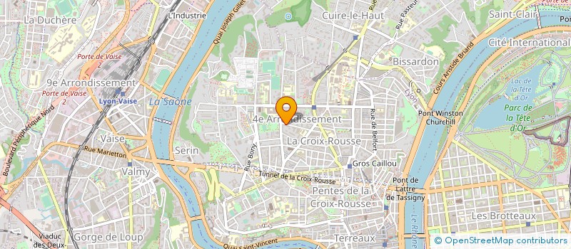 localisation de l'entreprise COPROPRIETE 19 RUE BARODET  LYON