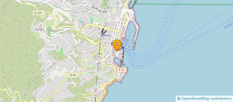 localisation de l'entreprise COPROPRIETE 1R CARDINAL VIALE PRELA à BASTIA