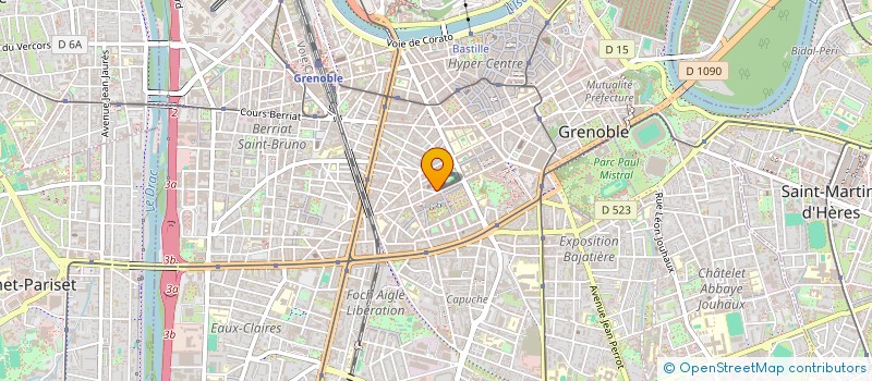 localisation de l'entreprise COPROPRIETE 2-4 RUE ABBE BARRAL  GRENOBLE