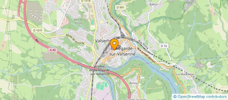 localisation de l'entreprise COPROPRIETE 2 BIS RUE LAFAYETTE à VALSERHONE