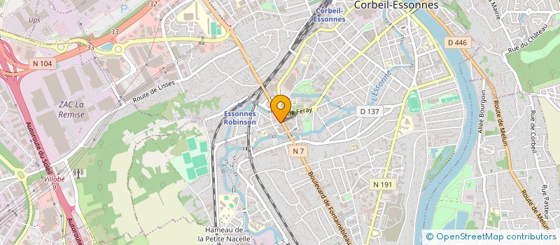 localisation de l'entreprise COPROPRIETE 2 PLACE DU MARCHE  CORBEIL ESSONNES