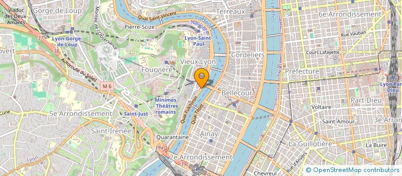 localisation de l'entreprise COPROPRIETE 2 QUAI FULCHIRON  LYON