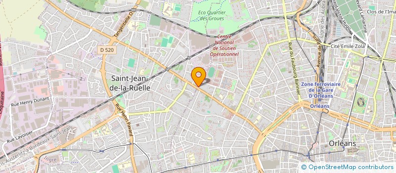localisation de l'entreprise COPROPRIETE 2 RUE CROIX FAUCHETS  ORLEANS