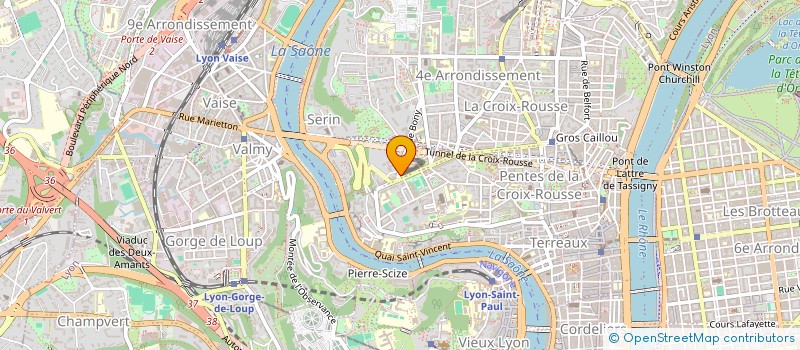 localisation de l'entreprise COPROPRIETE 2 RUE DE BONY  LYON