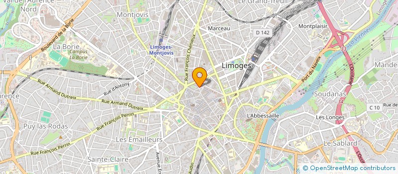 localisation de l'entreprise COPROPRIETE 2 RUE DE LA PREFECTURE à LIMOGES
