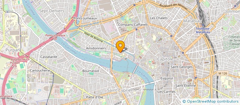 localisation de l'entreprise COPROPRIETE 2 RUE DES AMIDONNIERS à TOULOUSE
