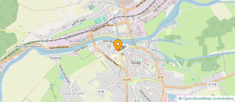 localisation de l'entreprise COPROPRIETE 2 RUE DEVOSGE  GRAY