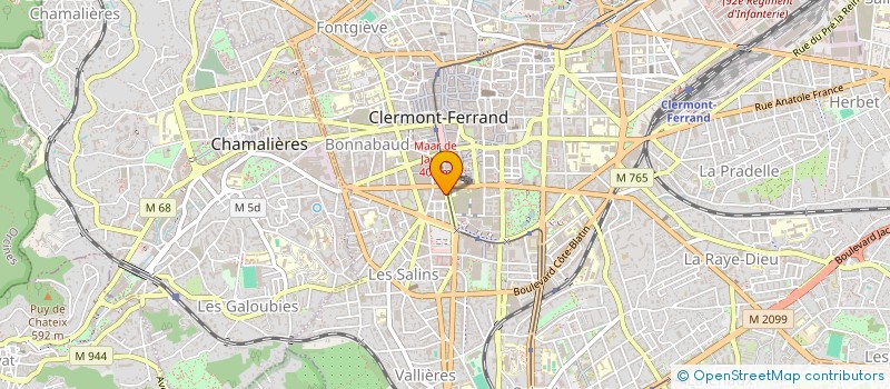 localisation de l'entreprise COPROPRIETE 20 BD CHARLES DE GAULLE  CLERMONT-FERRAND