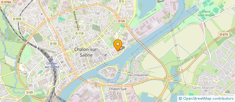localisation de l'entreprise COPROPRIETE 20 RUE DE TRAVES à CHALON-SUR-SAONE