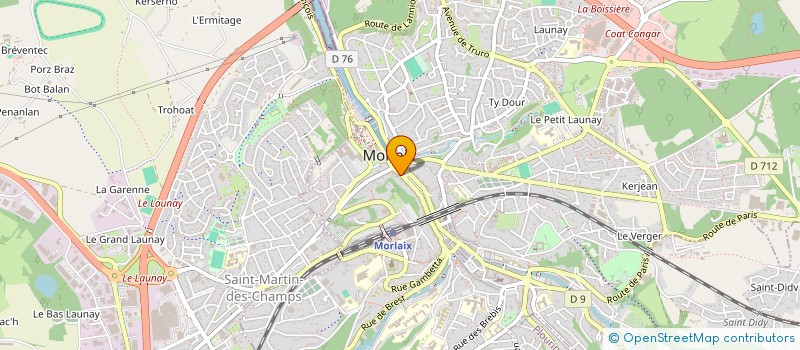 localisation de l'entreprise COPROPRIETE 21 PLACE CHARLES DE GAULLE à MORLAIX