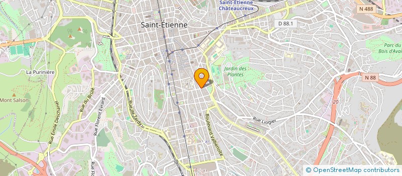 localisation de l'entreprise COPROPRIETE 21 R BADOUILLERE  SAINT-ETIENNE