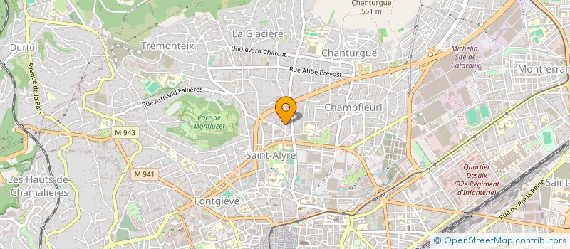 localisation de l'entreprise COPROPRIETE 21 R DE BEAUPEYRAS  CLERMONT-FERRAND