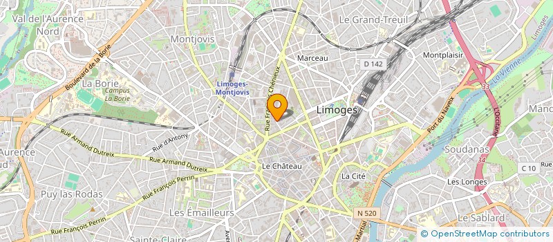 localisation de l'entreprise COPROPRIETE 21 RUE JULES NORIAC à LIMOGES