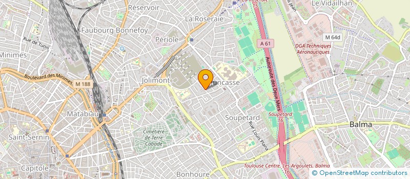 localisation de l'entreprise COPROPRIETE 21 RUE PONCELET à TOULOUSE