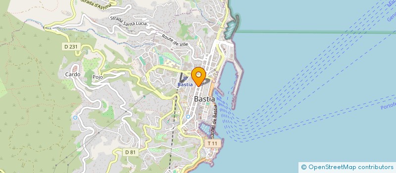 localisation de l'entreprise COPROPRIETE 22 BIS RUE CESAR CAMPINCHI à BASTIA