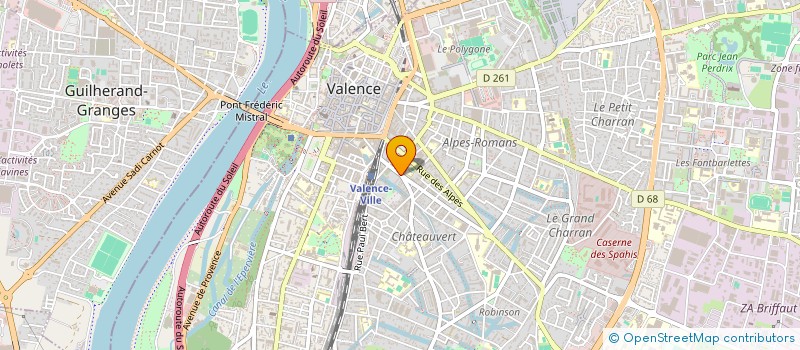 localisation de l'entreprise COPROPRIETE 22 R DU PONT DU GAT  VALENCE