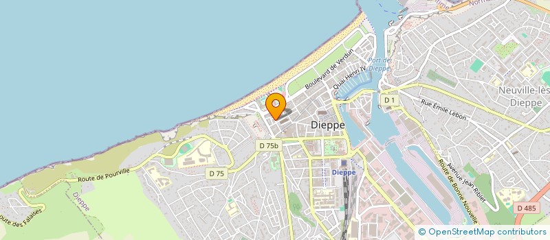 localisation de l'entreprise COPROPRIETE 22 RUE DES BAINS à DIEPPE