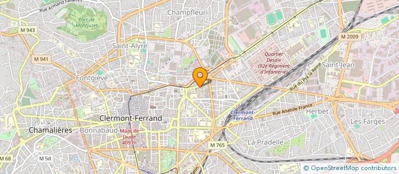 localisation de l'entreprise COPROPRIETE 22 RUE DES JACOBINS  CLERMONT-FERRAND