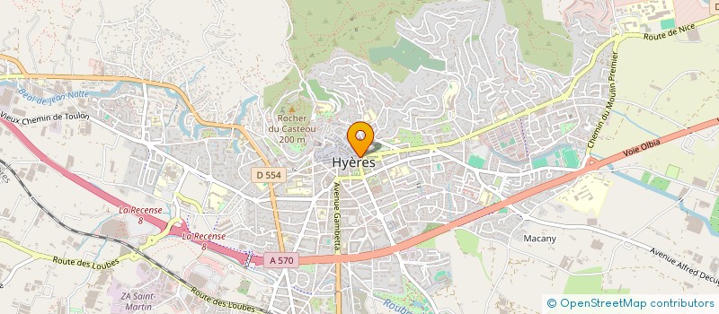 localisation de l'entreprise COPROPRIETE 23 AV DE GAULLE à HYERES