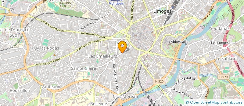 localisation de l'entreprise COPROPRIETE 23 PETINIAUD BEAUPEYRAT à LIMOGES