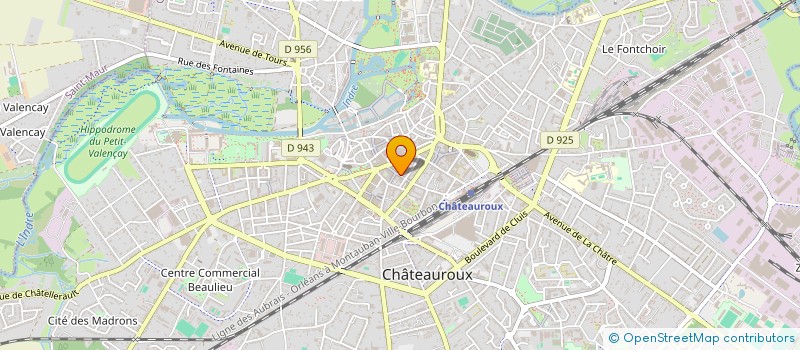 localisation de l'entreprise COPROPRIETE 23 RUE DE LA POSTE à CHATEAUROUX